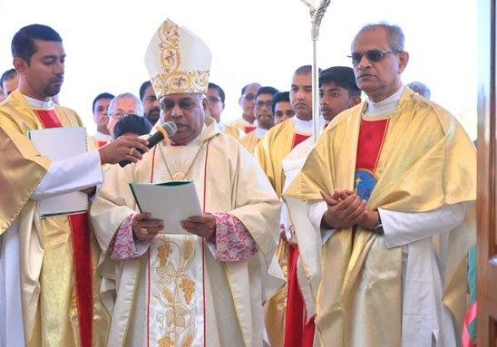 Diocese of Shimoga blessed with a new Church at Holalkere, Chitradurga