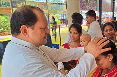 Ninth day’s Novena at Our Lady of Health Minor Basilica, Harihara