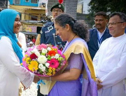 Mangalore: First Lady of the Republic of Maldives Visits St Joseph’s University