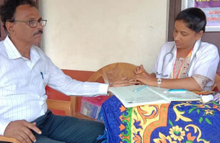 Lions Club Barkur organised Free Medical Check up Camp in National Hr Pry School Hanehalli