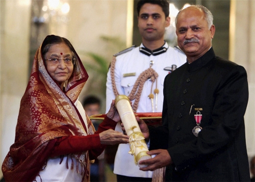 President Pratibha Patil confers Padma awards