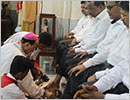 Milagres Cathedral Kallianpur observes Maundy Thursday with Solemnity and devotion