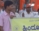 Kundapur: Hindu Jana Jagruti Samiti Protests over Derogatory Statement in Novel ‘Dundi’