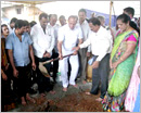 Udupi: Minister Sorake lays foundation for fishmongers Market at Shirva