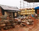 Kunjaru Sridurgadevi Temple under renovation