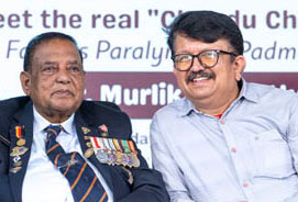 Padma Shri awardee Shri Muralikant Petkar felicitated in Qatar