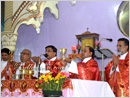 Attur-Karkala: Rev. Fr. Alban DSouza conducts healing service at the Shrine of St. Lawrence
