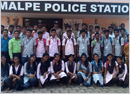 Milagres College NSS students attend Open House Program at Malpe Police Station