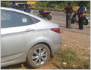 Car runs over Pedestrian on NH 66 at Kunitkan