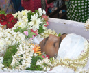 Udupi: Tearful farewell to Austin Alva by a huge number of mourners at Pamboor Church