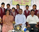 Girls Volleyball Team of Higher Primary School enters District level competition