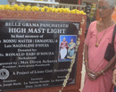 High Mast Light Project of Lions Club, Moodubelle inaugurated at Naalkubeedhi