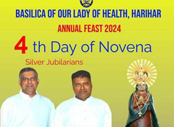 Fourth day’s Novena at Our Lady of Health Minor Basilica, Harihara, Diocese of Shimoga